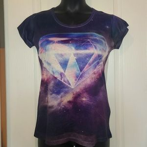 Women's S / Juniors L Galaxy Diamond S/S Tee